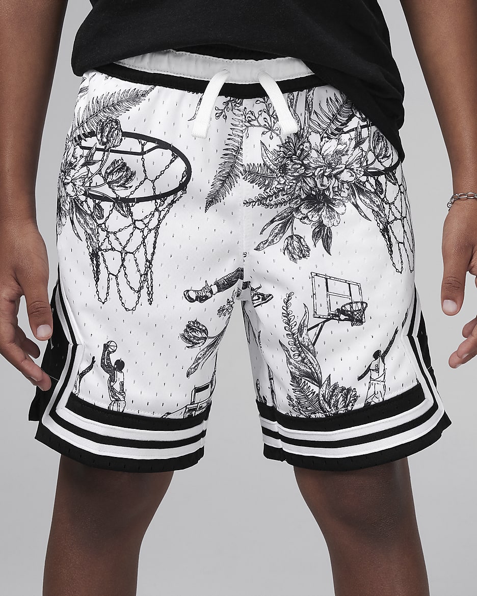 Jordan Dri FIT Little Kids MJ Printed Sport Diamond Shorts. Nike JP
